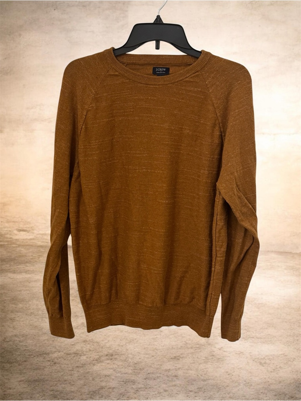 J. Crew Men's Crewneck Sweater in Caramel